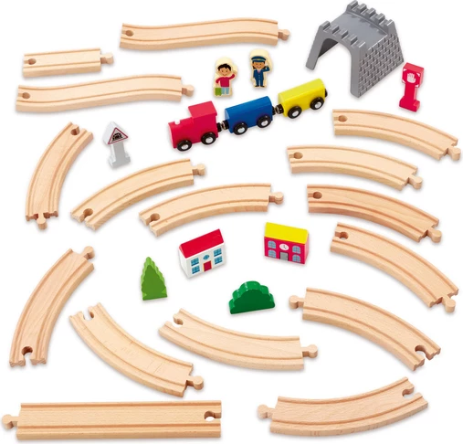 Woodlets 30 Piece Train Set