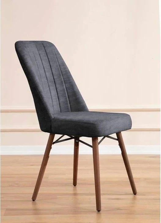 Tavolinë me karrige, set 5 copë, ngjyrë antracit, Skye Decor, Lidyana