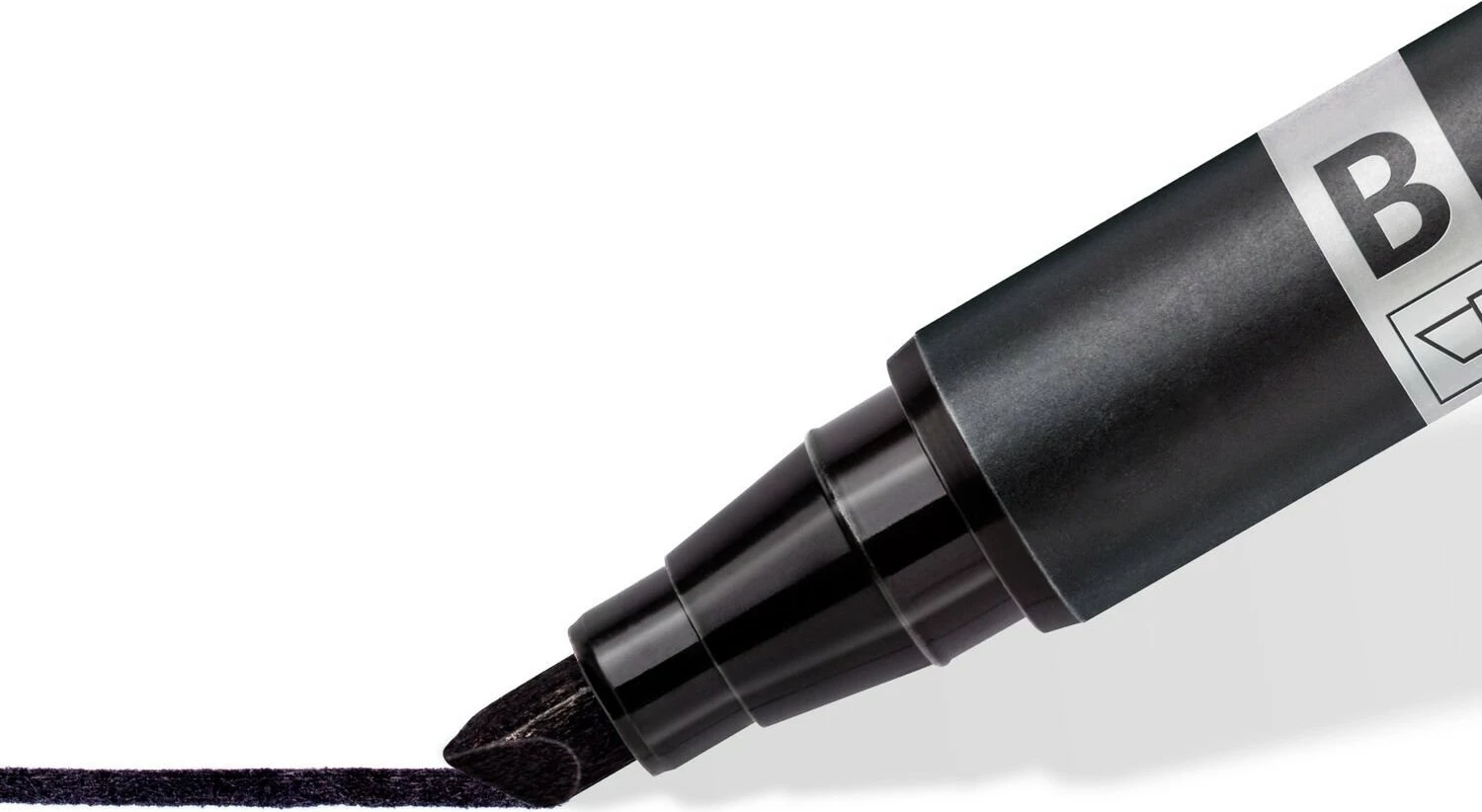 Marker permanent STAEDTLER Lumocolor duo 348 B, i zi, 1 copë