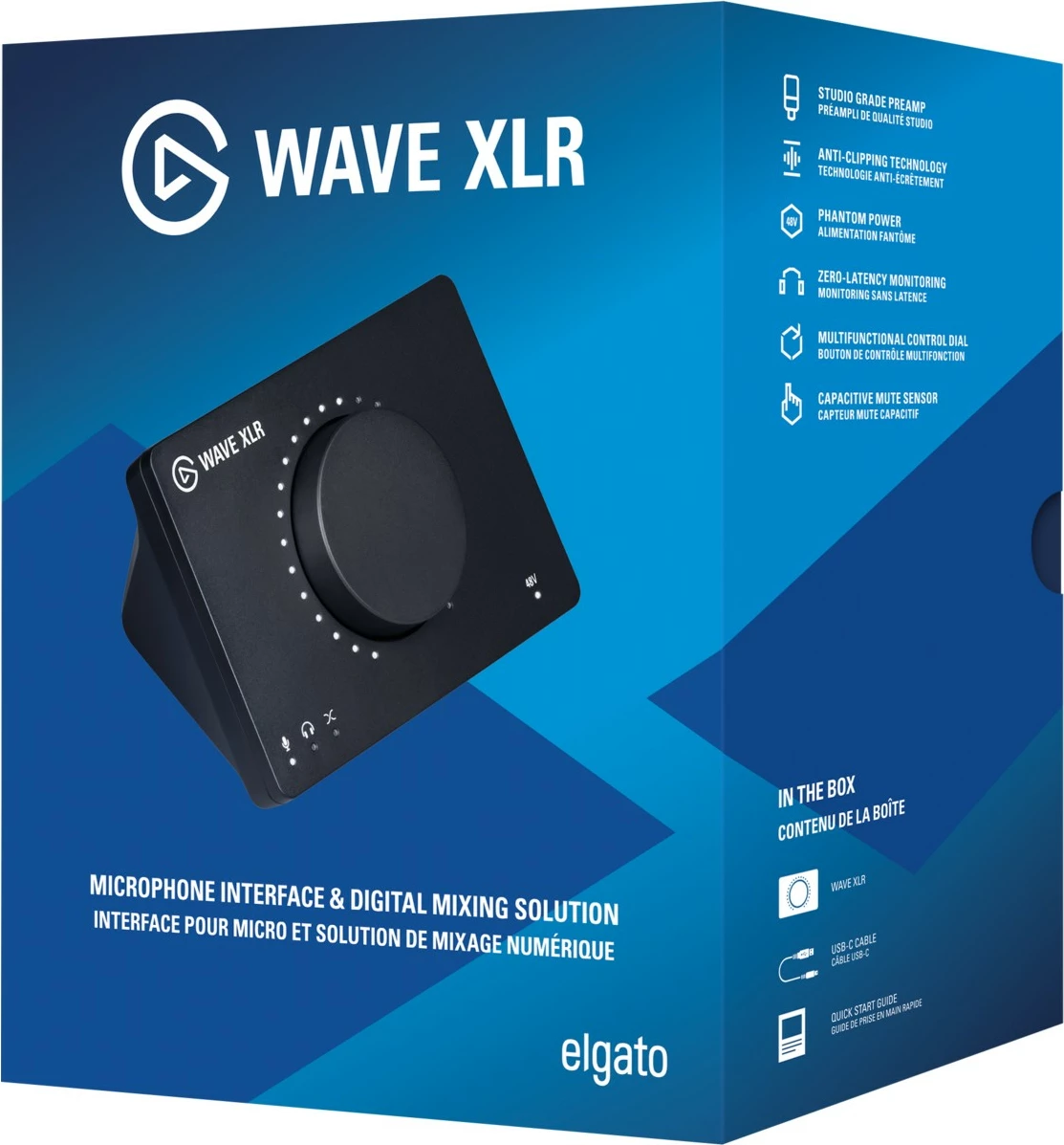 Interfejs audio Elgato Wave XLR, desktop, XLR, USB Type-C, e zezë