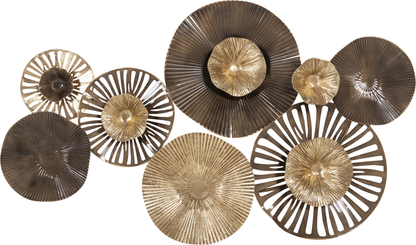 Dekor muri prej metali, ngjyra toke, FH4199, 83x48cm