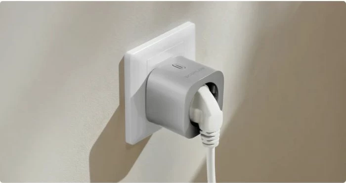 Prizë smart ECOFlow 5011401002 WiFi 2.4GHz, 10A, 110-250V, Matter, për PowerStream Microinverter, Gri