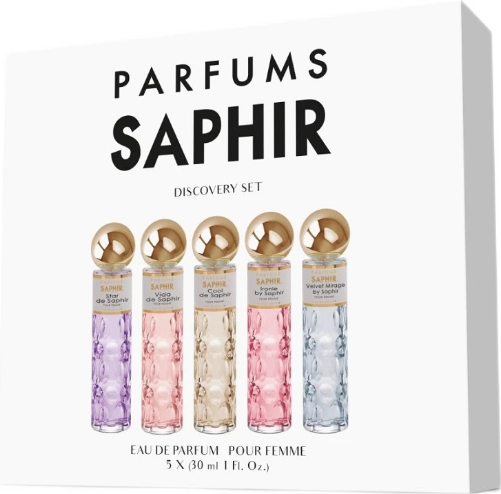 Eau de Parfum për femra Saphir Women Discovery set 5x30ml