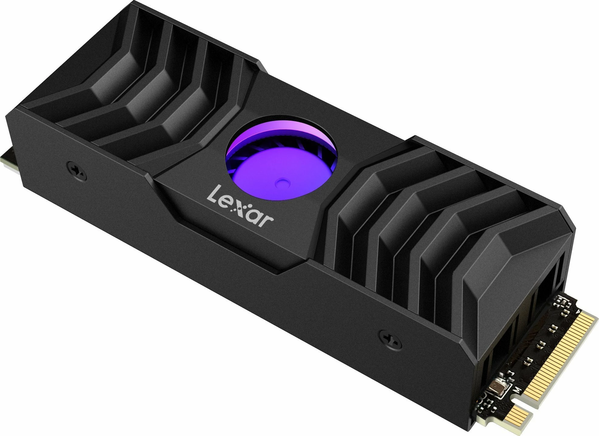 SSD Lexar NM1090 2TB M.2 2280 PCIe 5.0 x4 NVMe me heatsink me ventilator RGB, e zezë
