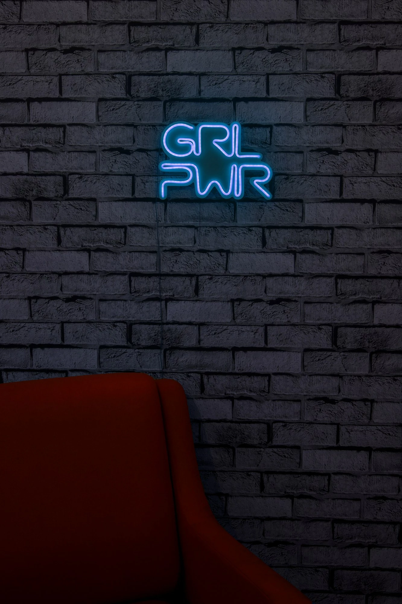 Dritë dekorative LED, plastikë, GRL PWR, ngjyrë kaltër
