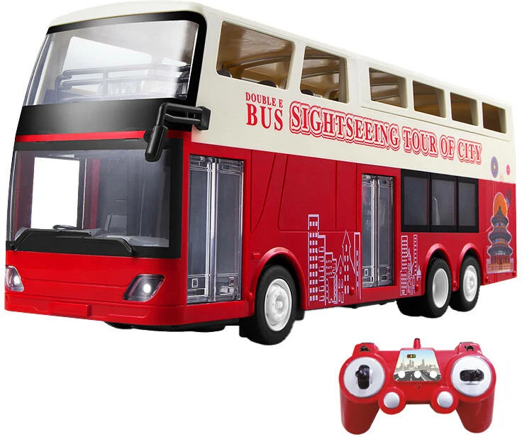 Autobus turistik me telekomandë Double Eagle E640-003, 1:18, i kuq/bardhë