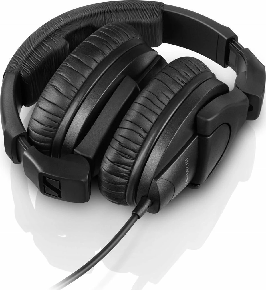 Kufje Sennheiser HD 280 Pro, me kabllo spiral 1-3 m, 3.5 mm + adapter 6.3 mm, të mbyllura over-ear, të zeza