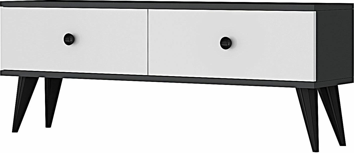 Komodë TV Skye Decor, Mona 120, antracit, e bardhë