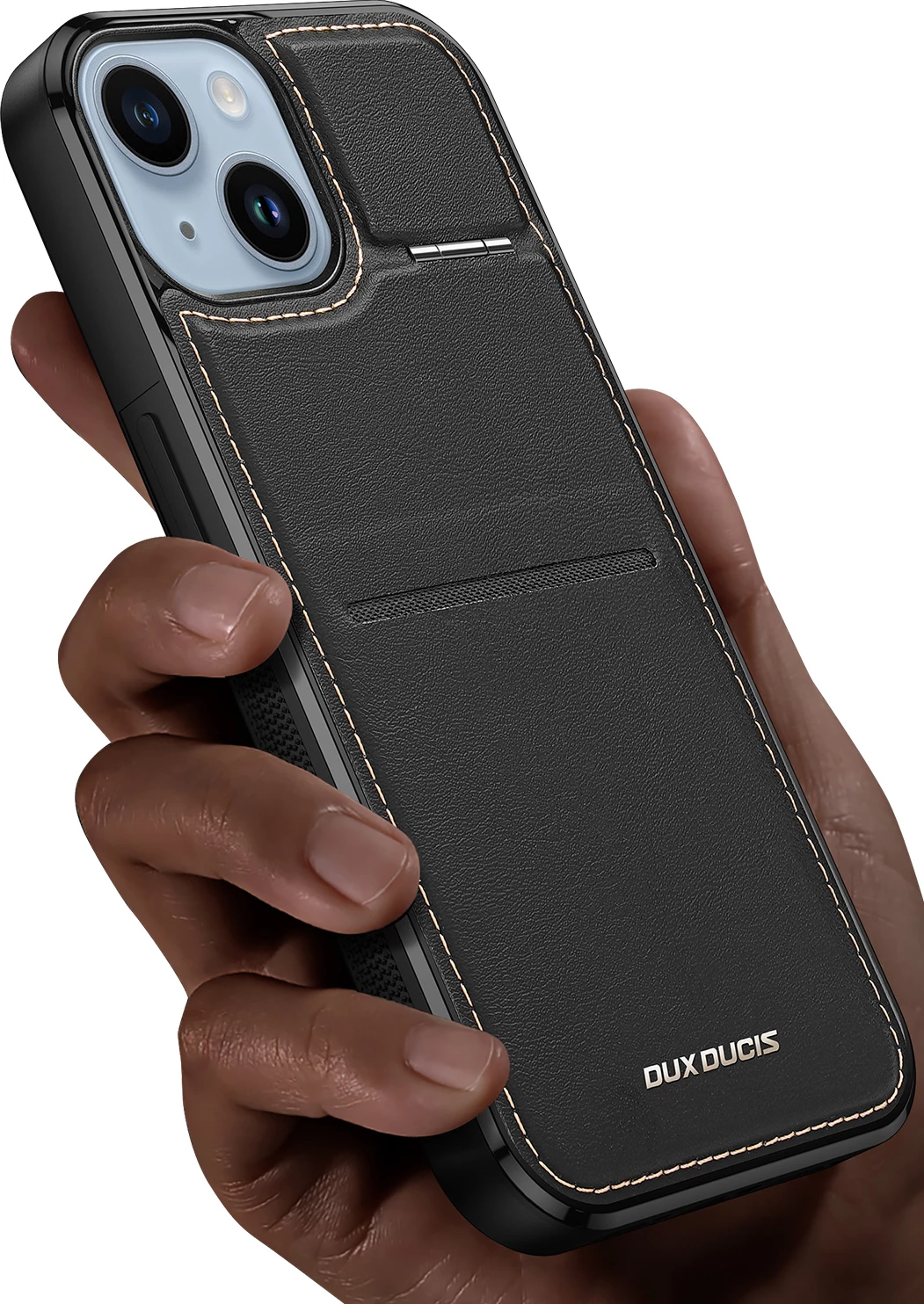 Mbështjellës Dux Ducis Rafi Mag për iPhone 14 Plus, me MagSafe, RFID Blocker, e zezë