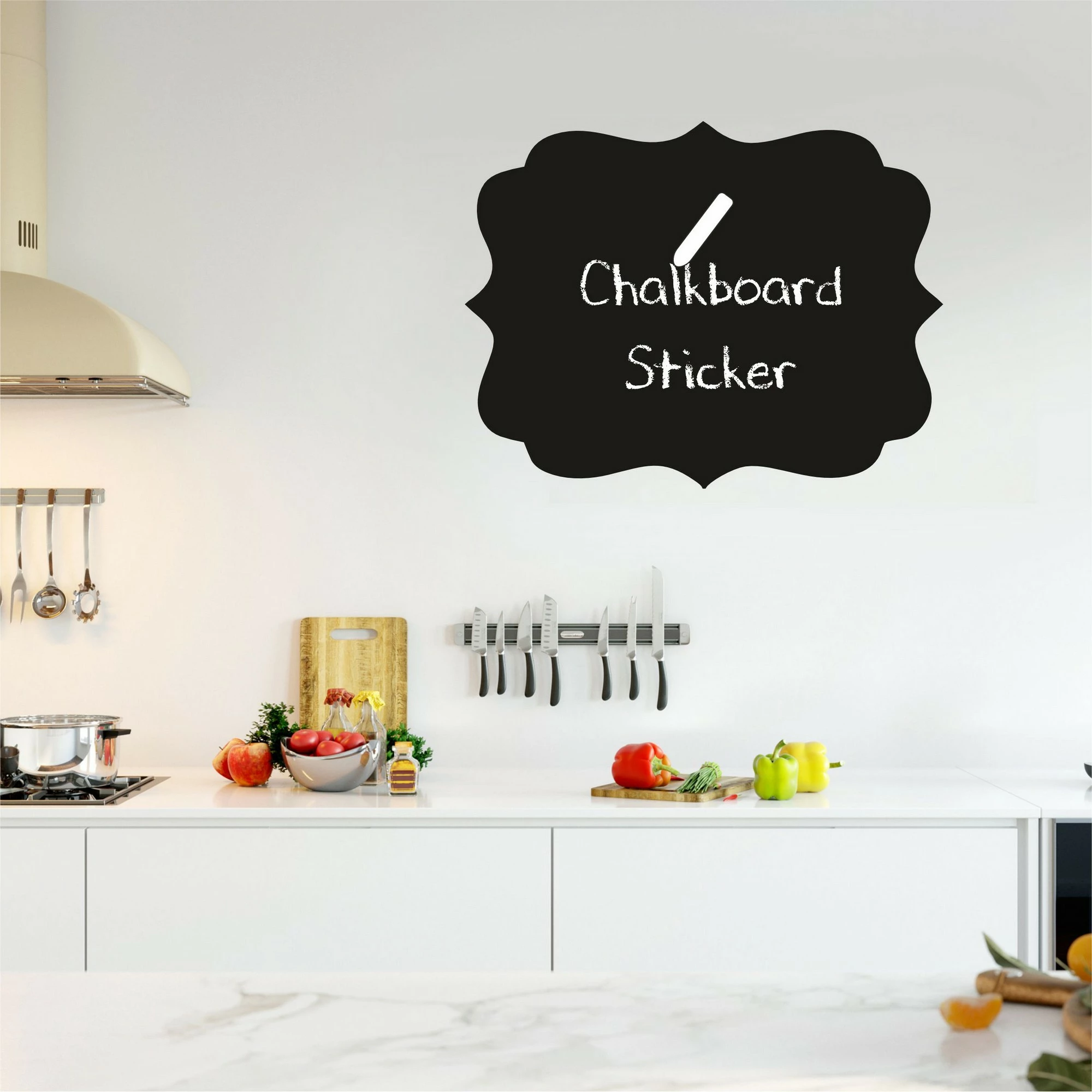 Sticker dekorativ për mur, Wallity, ngjyrë e zezë, MY-00103