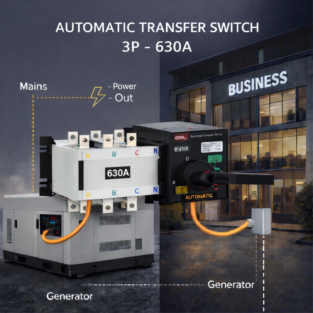 ATS ndërprerës automatik 3P 630A HGLD-630A/3