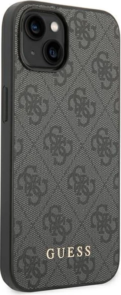 Mbështjellës Guess GUHCP14SG4GFGR për iPhone 14, 6.1", hardcase, gri