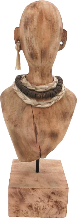 Busti Ebia Inart dru mango-metal, hije natyrale, 17x12.5x44cm