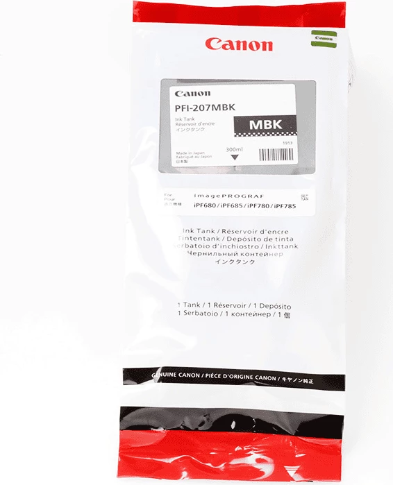 Rezervuar boje, Canon, PFI-207MBK 8788B001, 300 ml, matte black