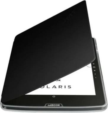 Mbështjellës me kapak, InkBOOK DUO (ET_DUO_BLACK), për inkBOOK Solaris 6", magnet dhe sleep/wake, i zi