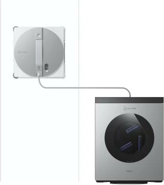 Robot pastrues dritaresh ECOVACS Winbot W3 Omni, argjendtë