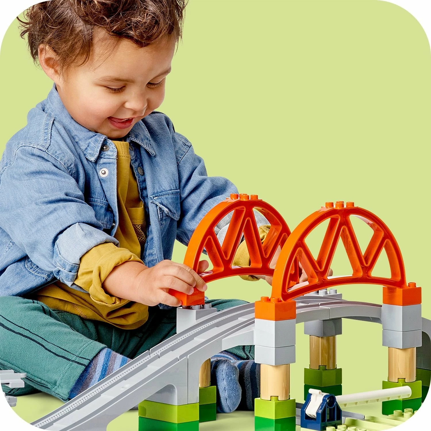 Set zgjerimi urë dhe shina hekurudhe LEGO DUPLO 10426, 42 pjesë, për 2+ vjet