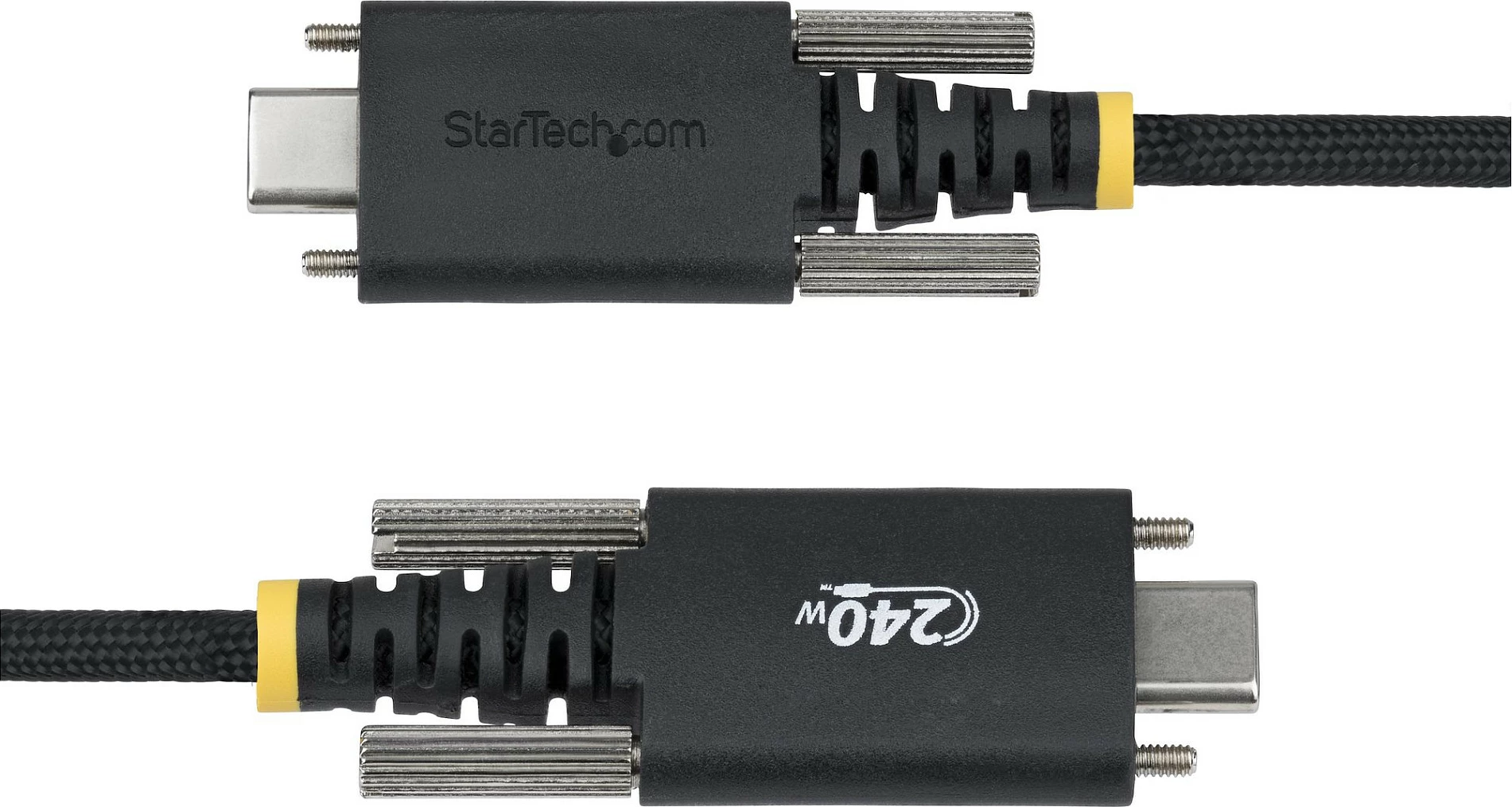 Kabllo karikimi USB-C StarTech 2m, PD 3.1 EPR 240W 5A, me vida bllokuese, e zezë