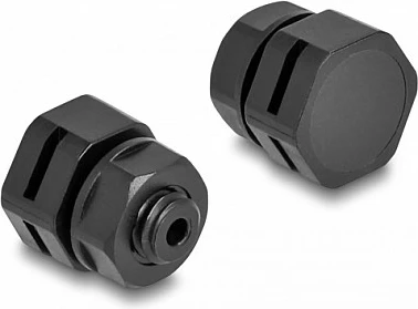 Tapë ventilimi DeLOCK M6, IP67/68, 2 copë, e zezë