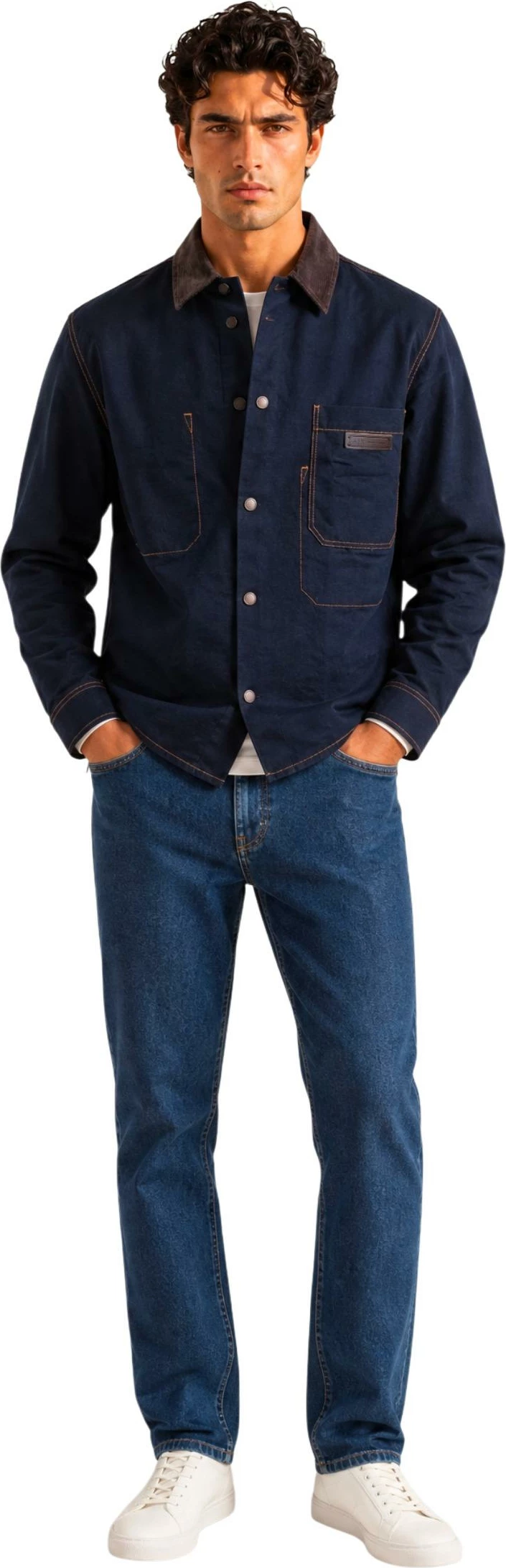 Këmishë për meshkuj Armani Exchange XM003536 AF27109, blu e errët [Madhësia: XS]