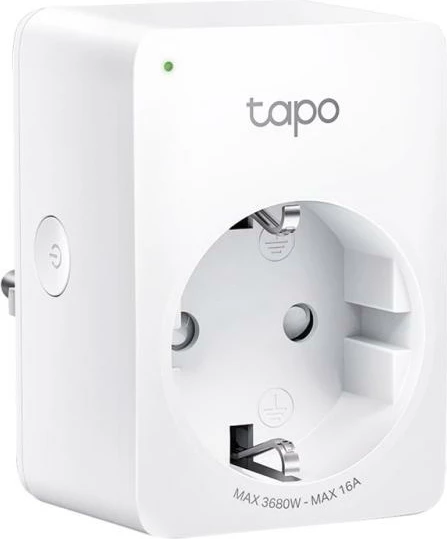 Prizë smart Wi‑Fi, TP-Link Tapo P110, 16A 3680W, monitorim energjie, e bardhë