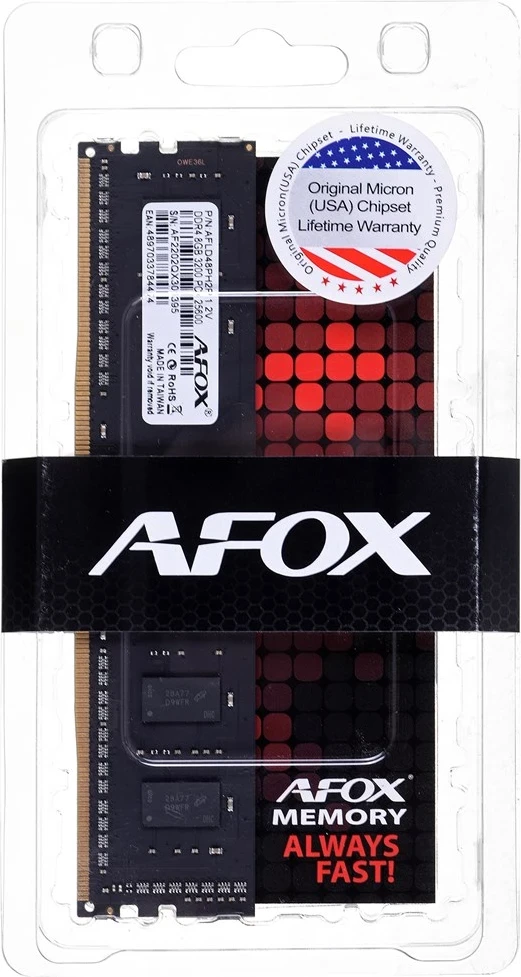RAM Memorje AFOX 16GB DDR4 3200MHZ, MICRON CHIP CL22 XMP2