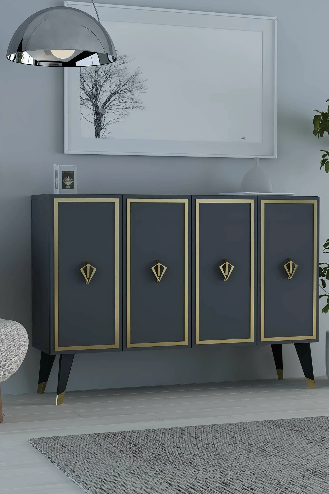 Konsol Skye Decor, anthracite, ar, 8177KM-32