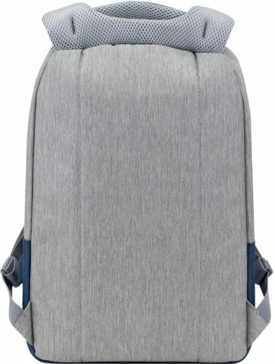Çantë shpine për laptop RivaCase Prater 7562 15.6\" me portë USB, repelente ndaj ujit, gri/blu e errët