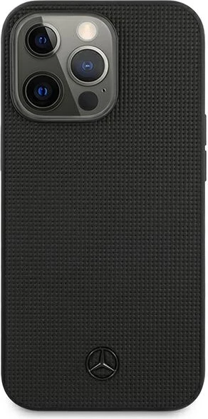 Mbështjellës Mercedes MEHCP13LMBLBK për iPhone 13/13 Pro 6.1", lëkurë, i zi