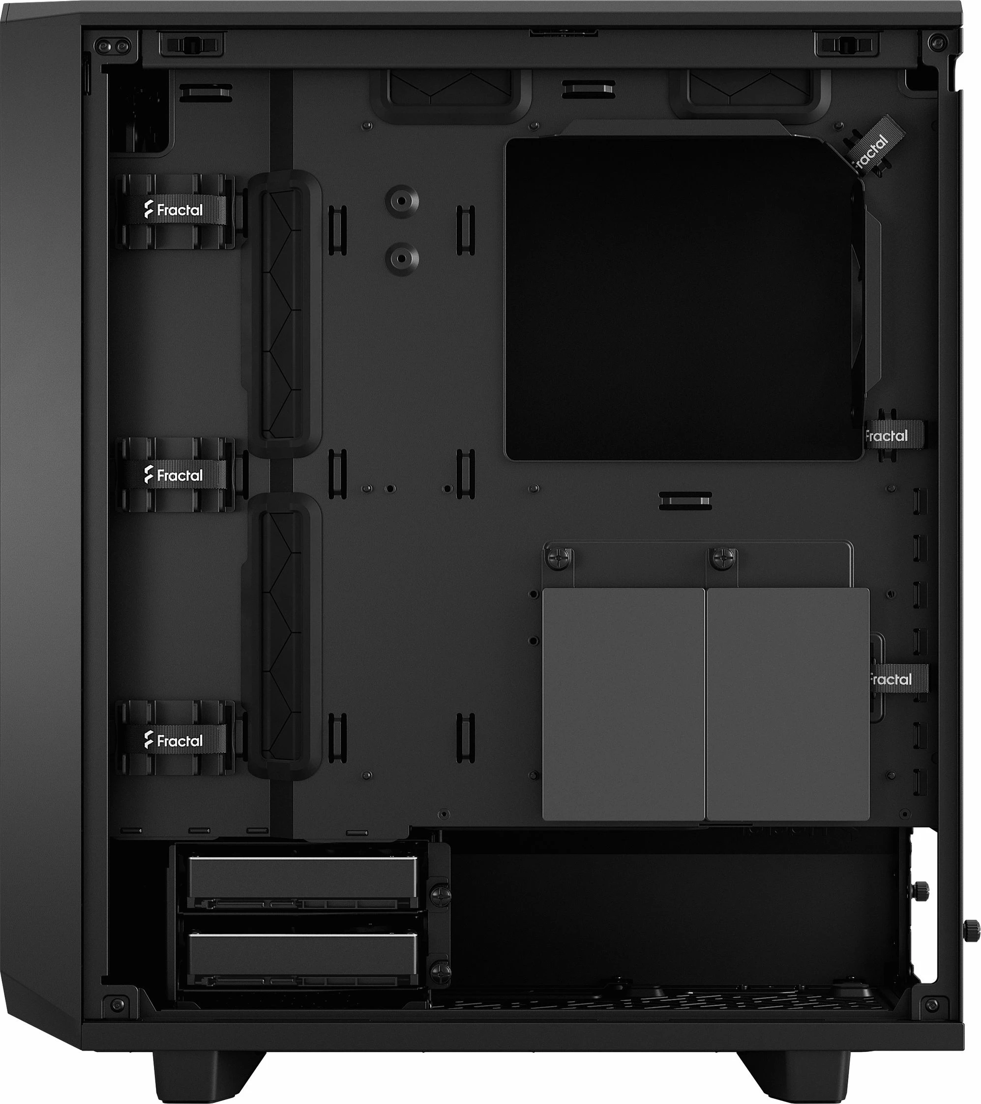 Kasë Fractal Design Meshify 2 Compact Solid FD-C-MES2C-01, Midi Tower ATX, pa dritare, e zezë