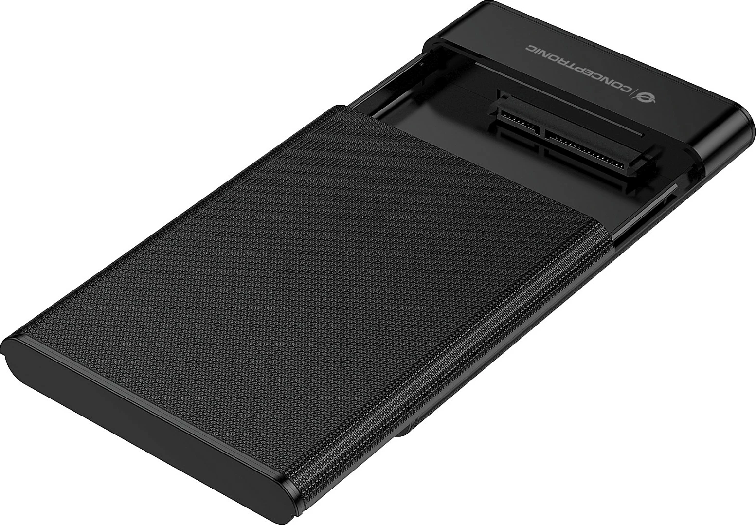 Kasë eksternale për HDD/SSD 2.5" Conceptronic, SATA III, USB-C/USB-A, USB 3.2 Gen 1, e zezë