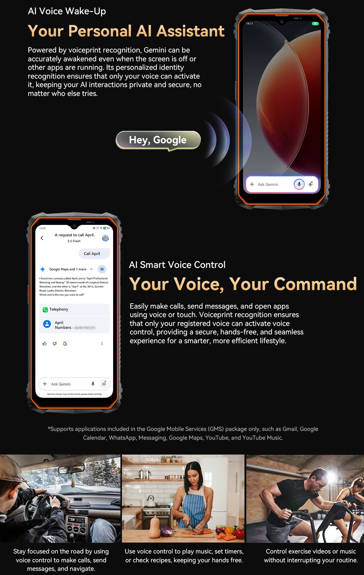 Celular Oscal Marine 1 4GB RAM 128GB 5100mAh IP68/IP69K MIL-STD-810H, portokalli