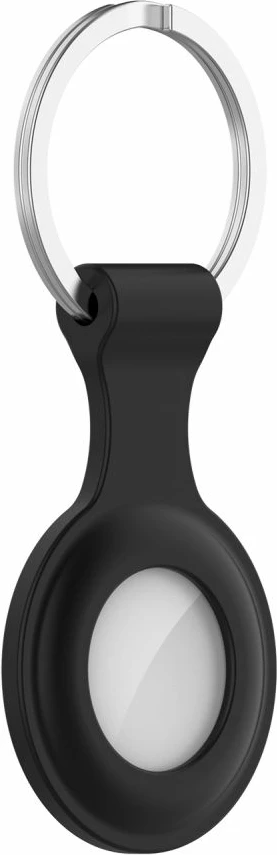 Mbështjellës Tech-Protect Icon për Apple AirTag, silikon, i zi