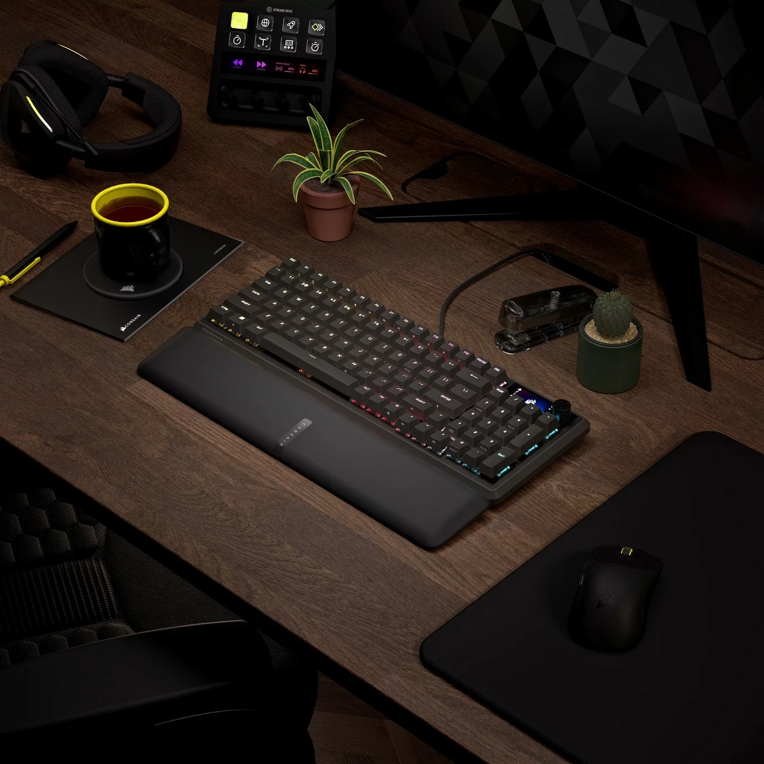 Tastierë gaming Corsair VANGUARD 96, mekanike MLX Plasma, RGB, 96%, USB-C, e zezë