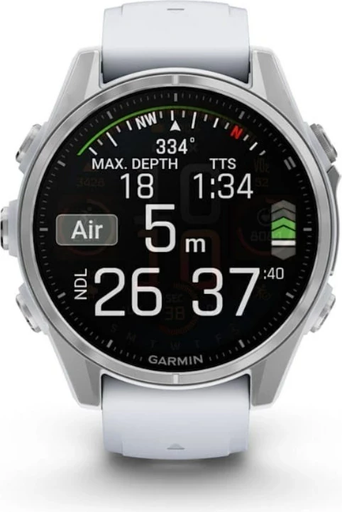 Smartwatch Garmin Fenix 8, 43 mm, AMOLED, 32 GB, GPS, Argjendtë