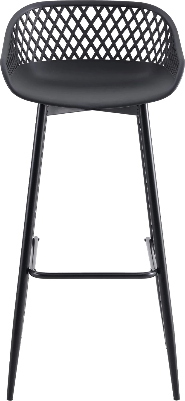 Karrige për bar FH8686.12, polipropilen dhe këmbë metali të zeza, 45x45x97H cm, set prej 2 copë