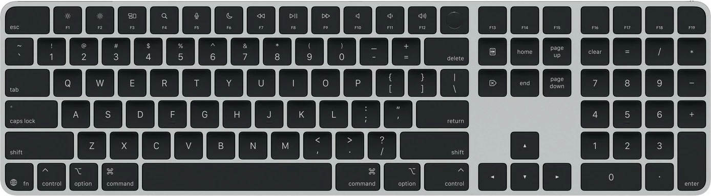 Tastierë Apple Magic Keyboard Touch ID, numerik, për Mac, US English, me taste të zeza