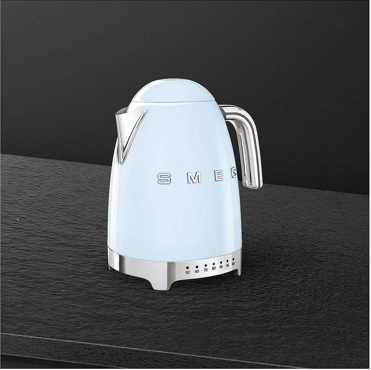 Ibrik elektrik SMEG KLF04PBEU, 50s Style, pastel blu