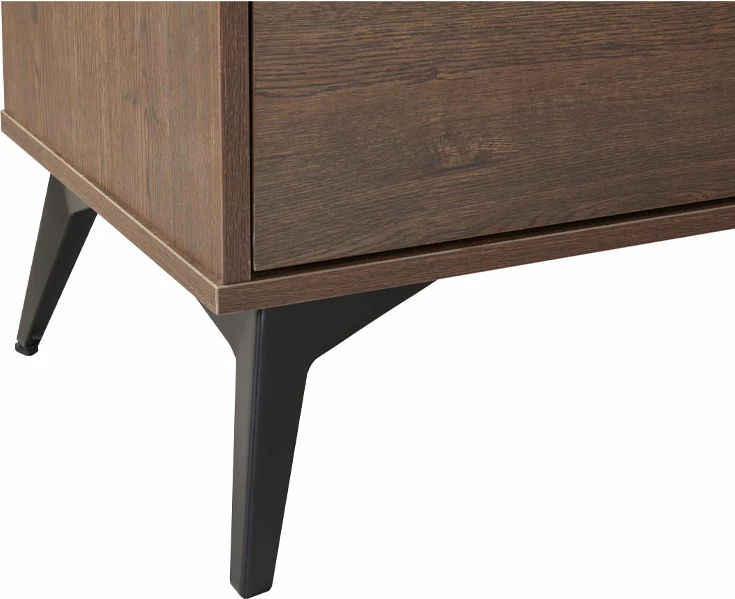 Komodë Nuez me 5 sirtarë, ngjyrë arre, 72x39x117 cm