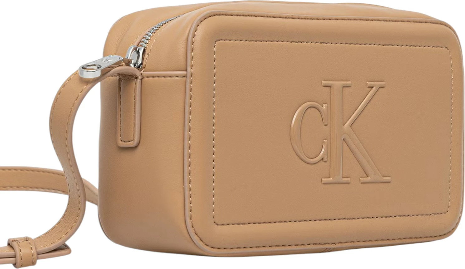 Çantë crossbody Calvin Klein BOLD CK Camera Bag LV04F3220G për femra, bezhë
