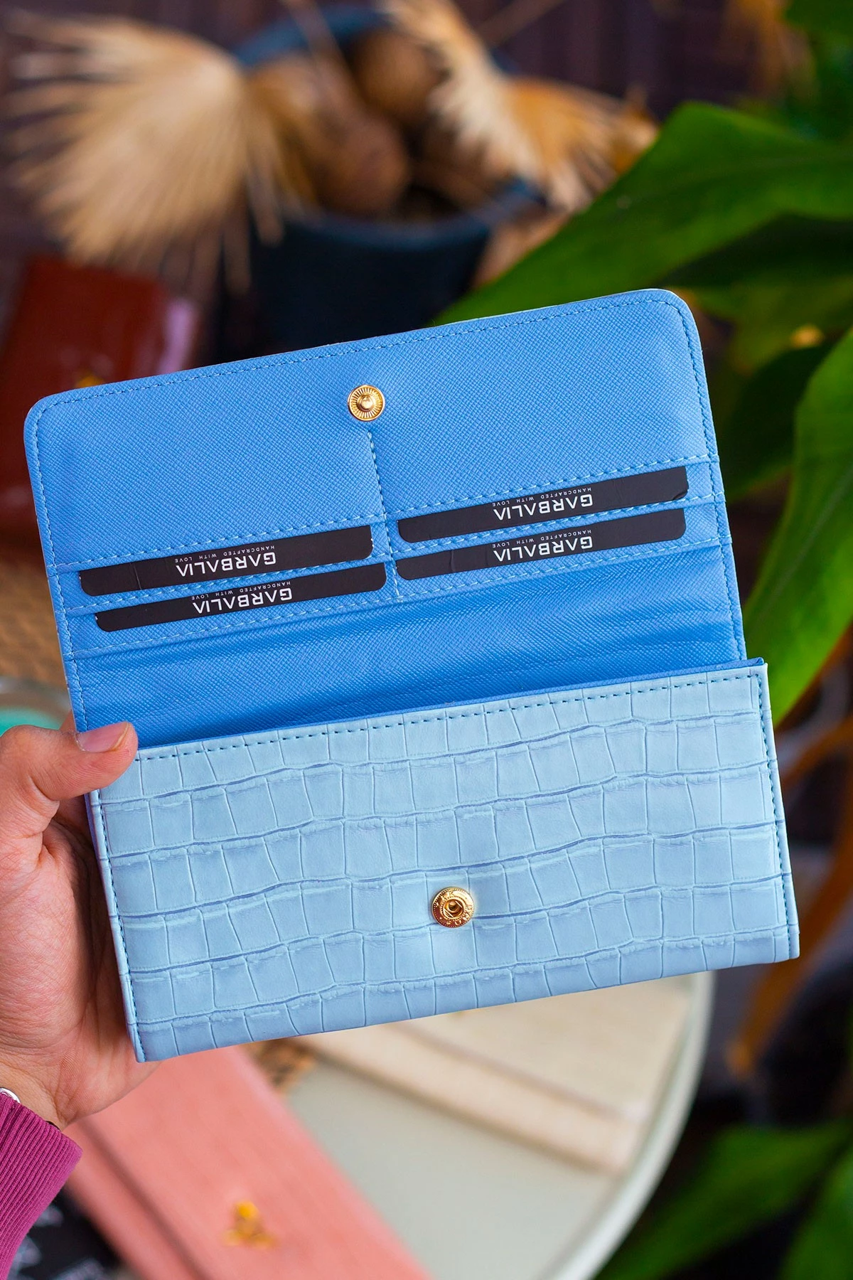 Portofol për gra, ngjyrë baby blue, Zoozie Bags