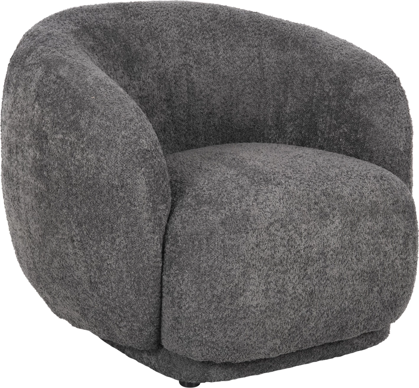 Fotelje KARPEN FH9600.01, stof boucle, gri, 93x87x78H cm