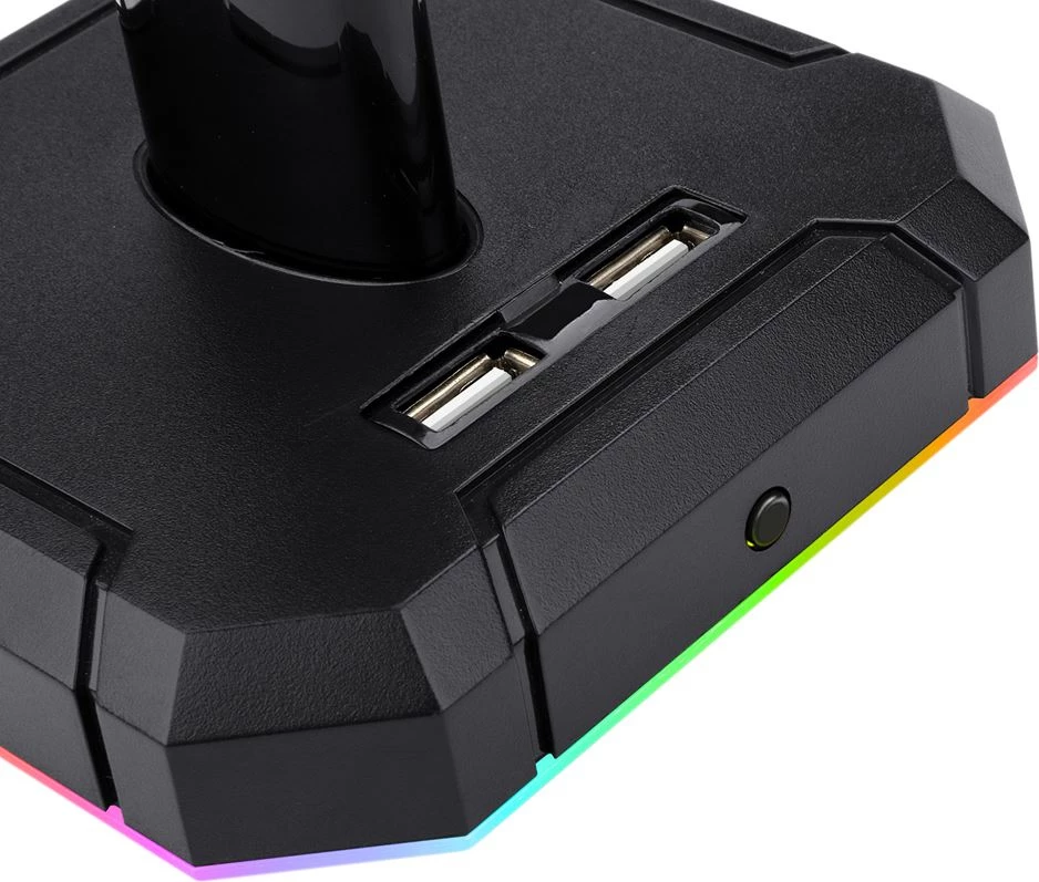 Stativ për kufje Redragon HA300 Scepter Pro, RGB, 4x USB 2.0, me kabllo Type-C, e zezë