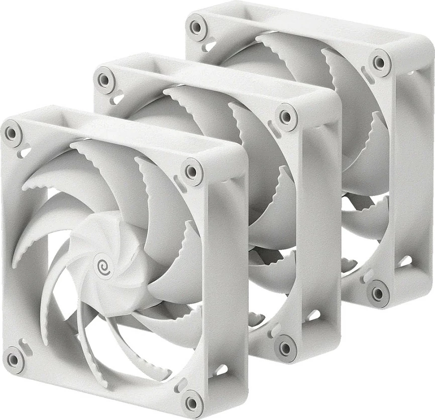 Ventilator kasë HAVN H12 PWM, 120mm, 3 copë, i bardhë