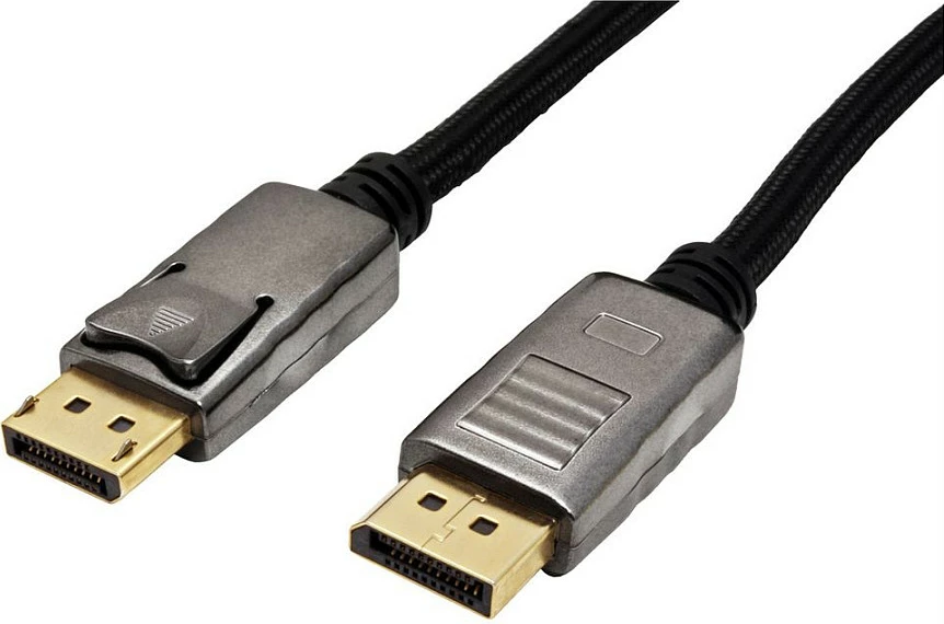 Kabllo DisplayPort ROLINE 11045880, 1m, DP 1.2, 4096x2560, e zezë