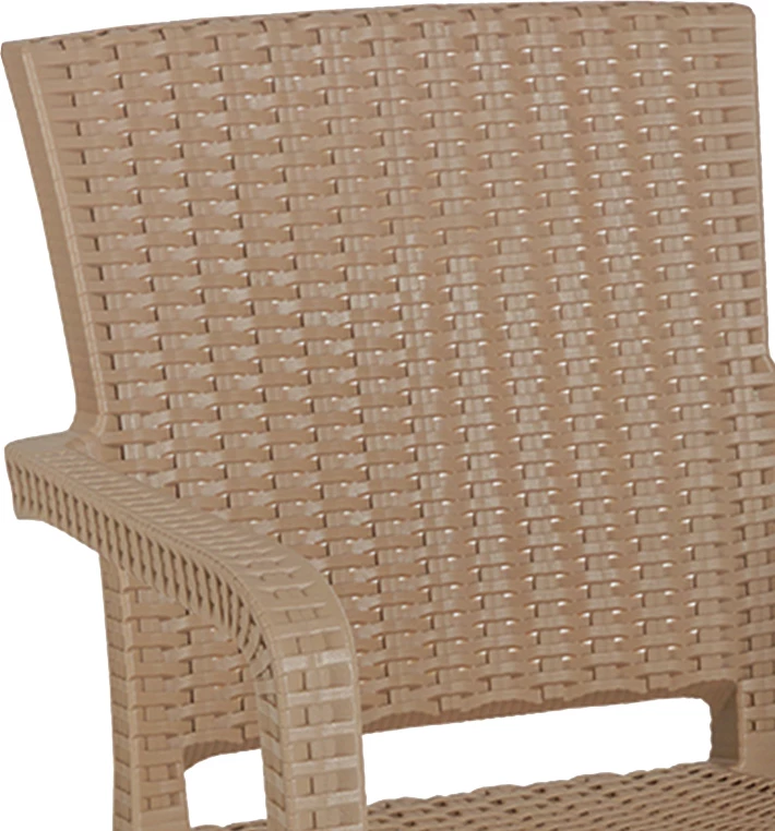 Set tavoline me karrige për terasë Icon-Halcyon, 5 pjesë, PP, ngjyrë kapuçino