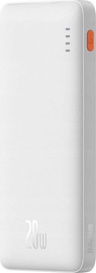 Powerbank Baseus Airpow 10000mAh 20W, 3 porta, e bardhë