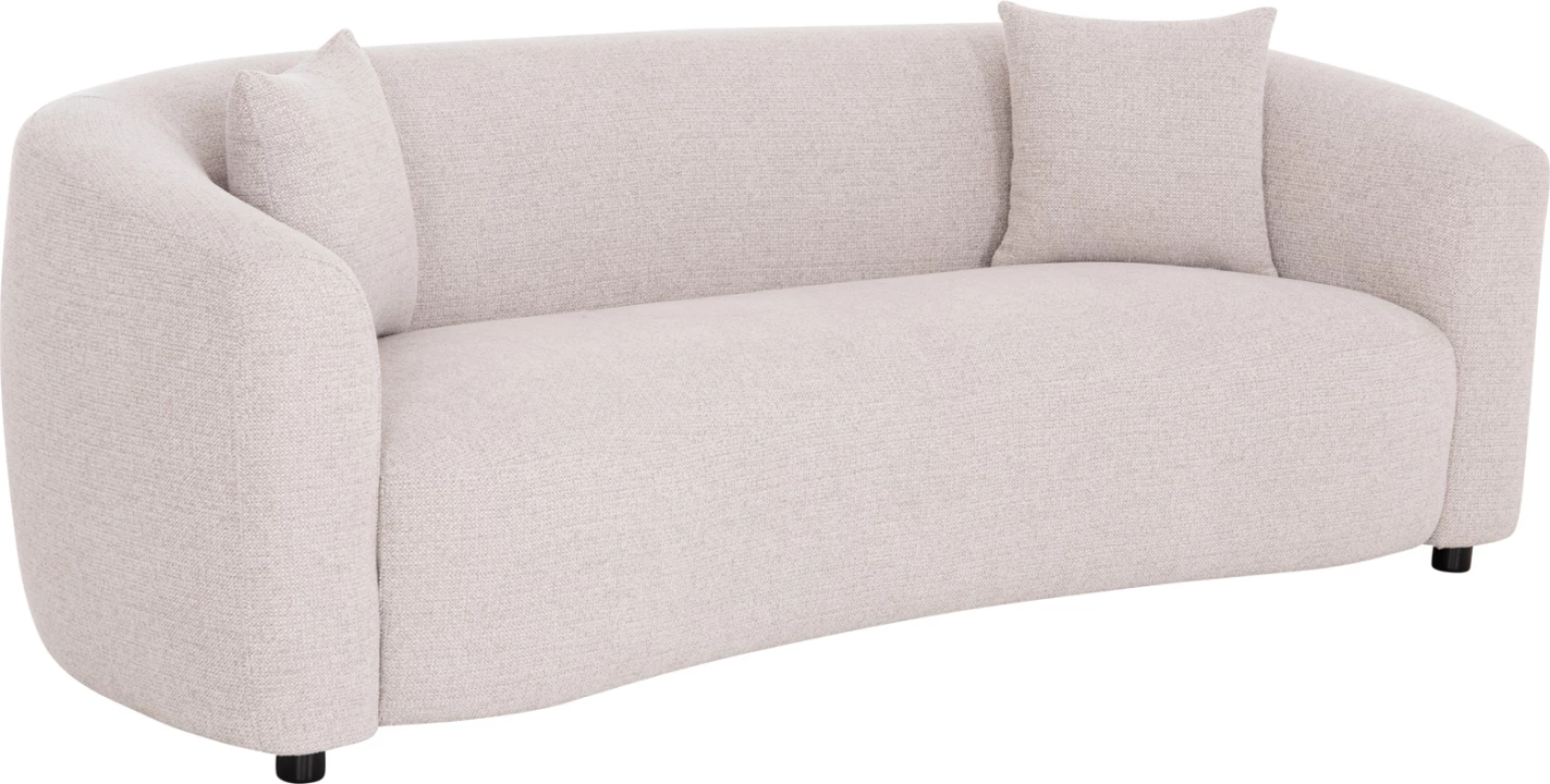 Divan treshe NORD, material bezhë e çelët, FH3321.02, 230x96x75cm
