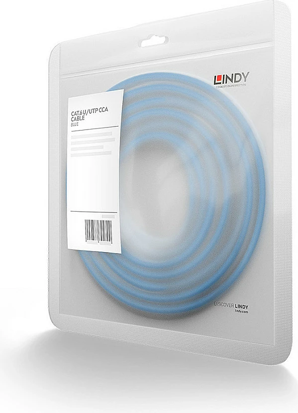 Kabllo rrjeti Ethernet LINDY 48170, Cat6 UTP, 0.3m, RJ45-RJ45, blu