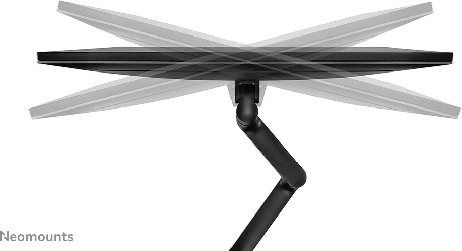 Krah monitori Neomounts DS60-425BL1, 17-27 inç, kapëse/gromet, 8 kg, e zezë